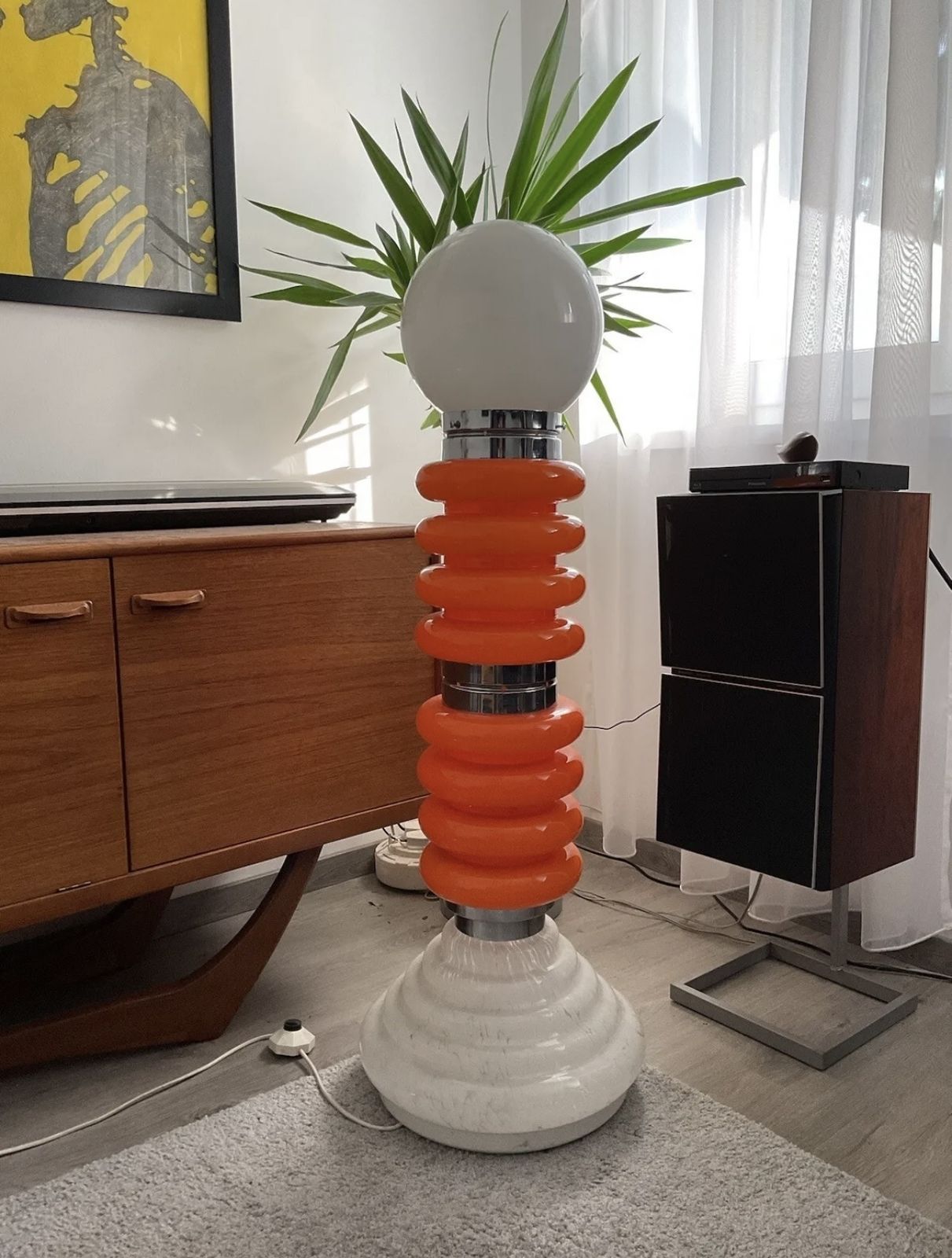 Space Age Murano Glass Floor Lamp By Carlo Nason For Mazzega, Italy, 1960s photo furniture
