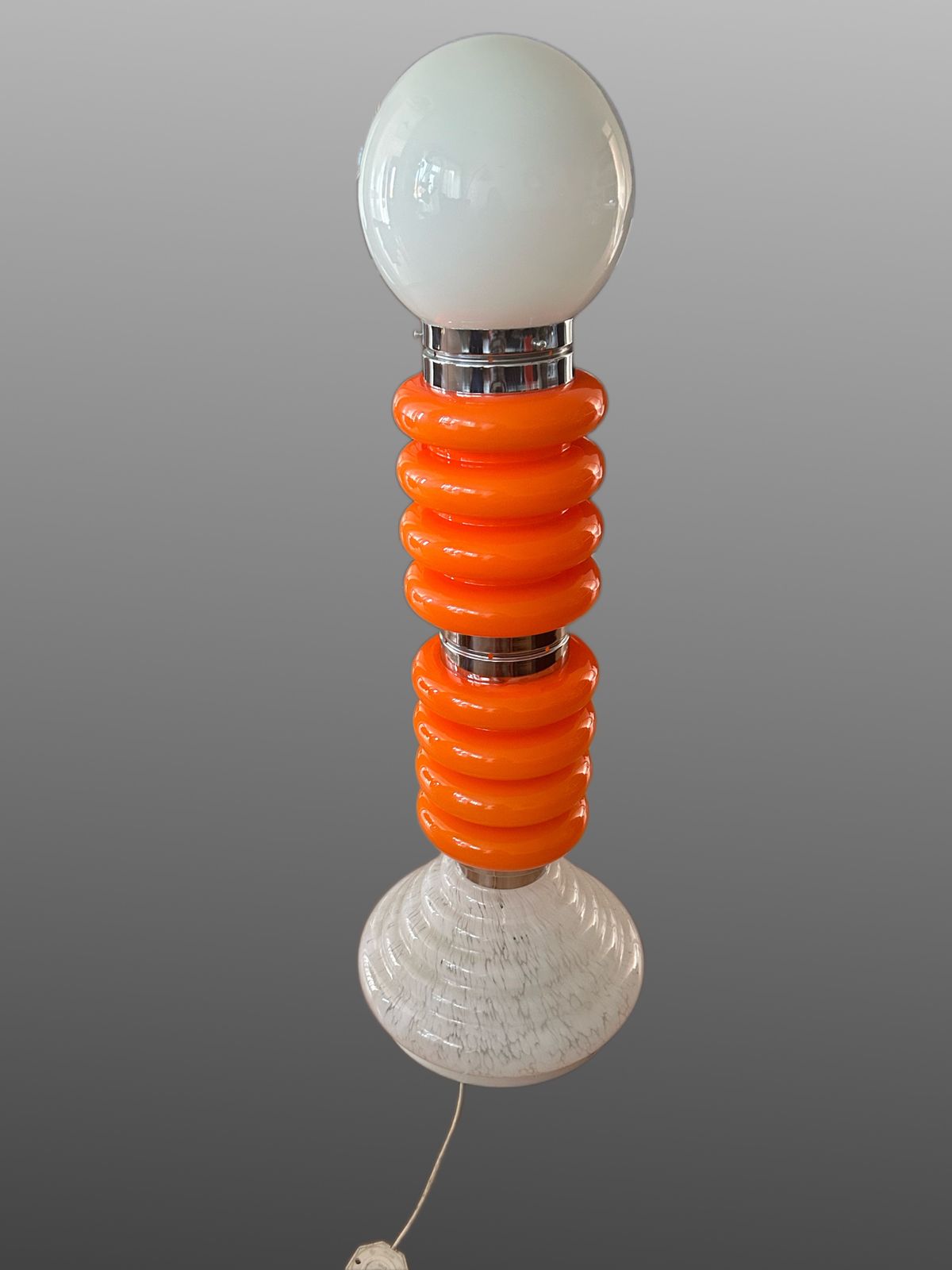 Space Age Murano Glass Floor Lamp By Carlo Nason For Mazzega, Italy, 1960s