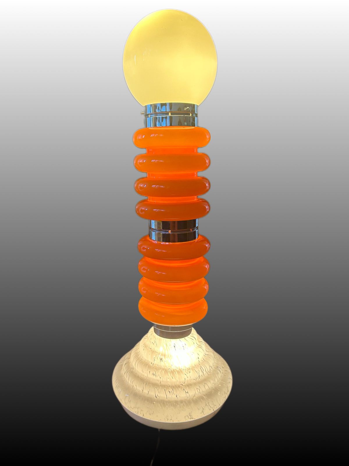 Space Age Murano Glass Floor Lamp By Carlo Nason For Mazzega, Italy, 1960s photo vintage