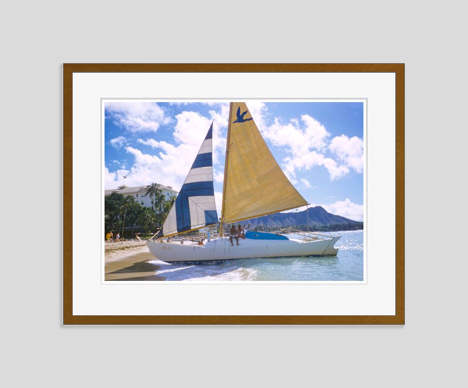 Hawaiian Scenes By Toni Frissell Oversize Archival Pigment Print Framed In Brown