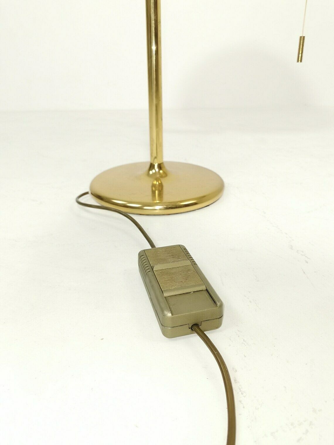 Large Mid Century Swiss Brass Mushroom Table Lamp From Swisslamps photo vinterior