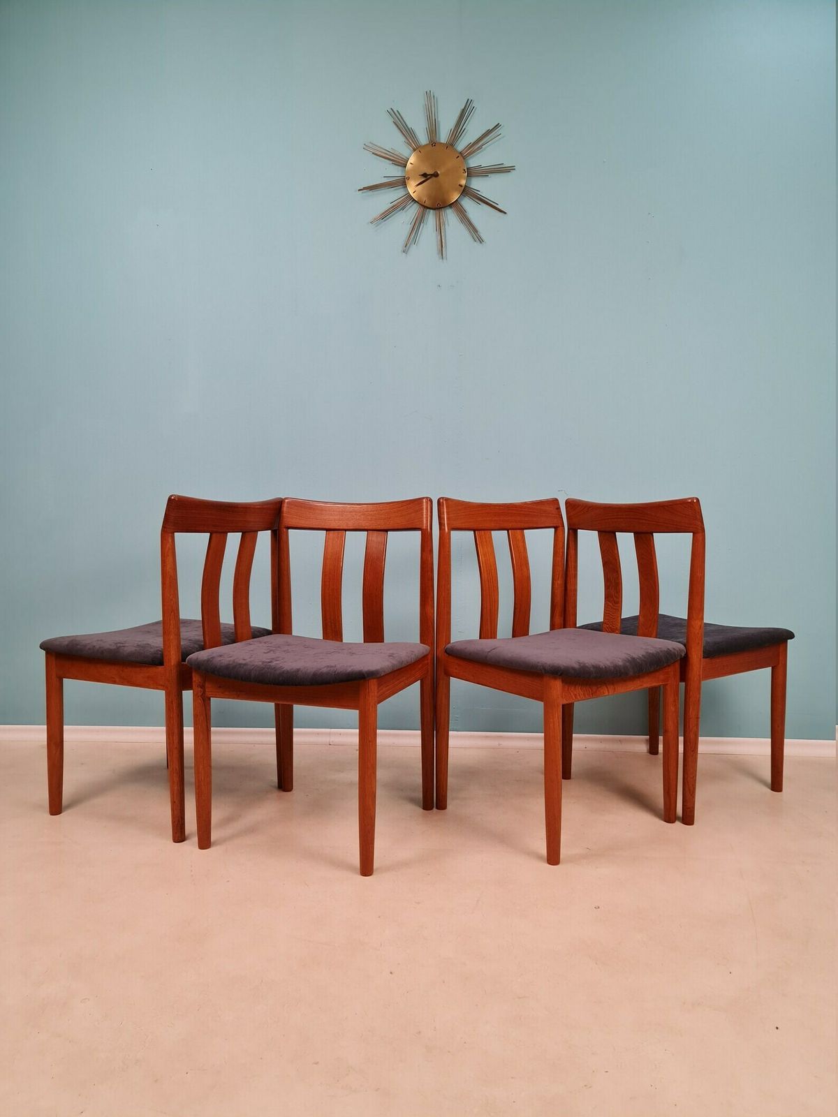 Mid Century Danish Teak Dining Chair By Vamdrup Möbelfabrik 1960s Set Of 4