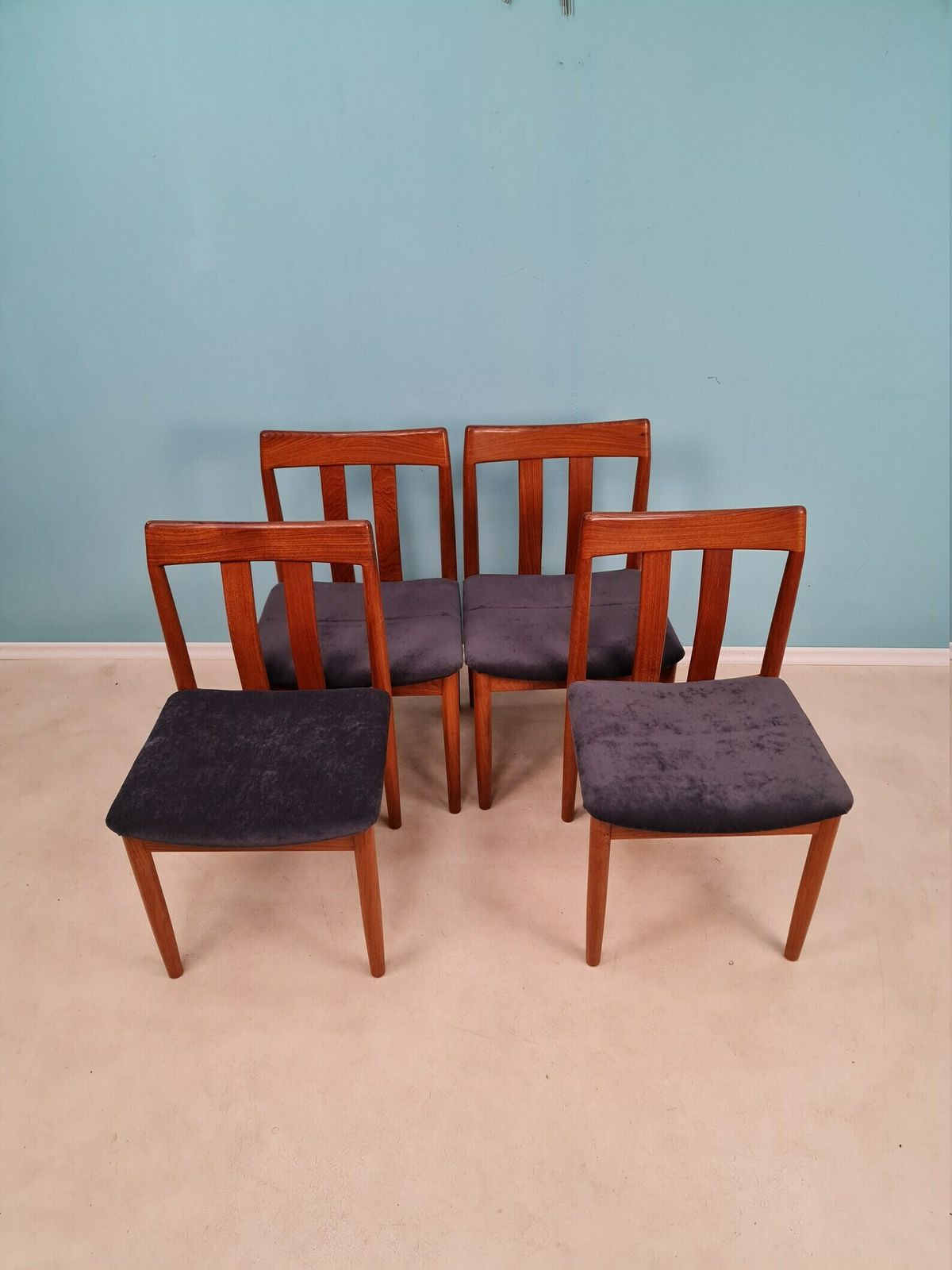 Mid Century Danish Teak Dining Chair By Vamdrup Möbelfabrik 1960s Set Of 4 photo vintage