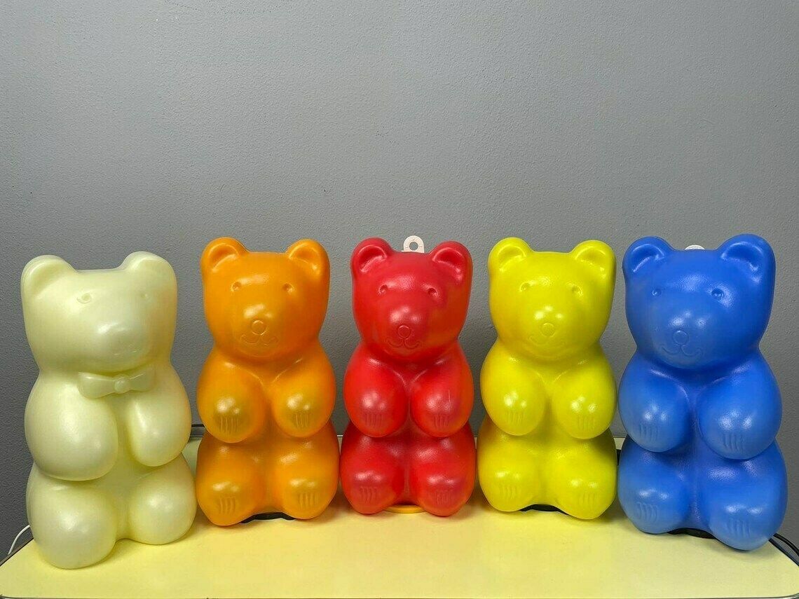 Teddy Bear Vitage Night Lamp From 1980's Children Lighting photo vintage