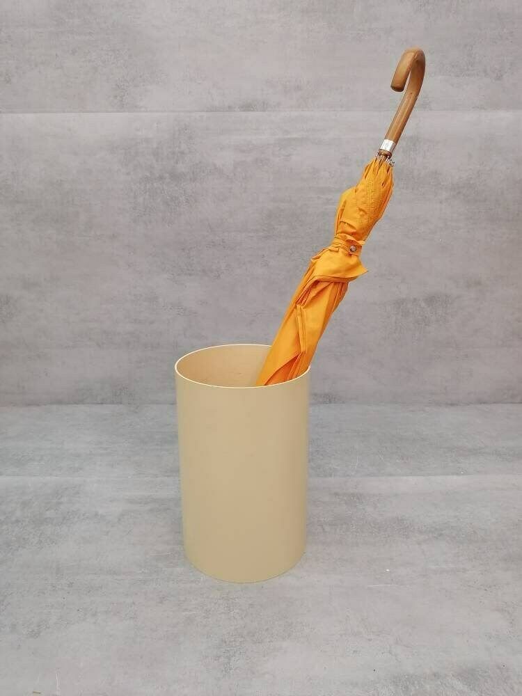 Vintage Umbrella Off White Stand Model 4670 By Gino Colombini For Kartell Italy 1970s photo furniture