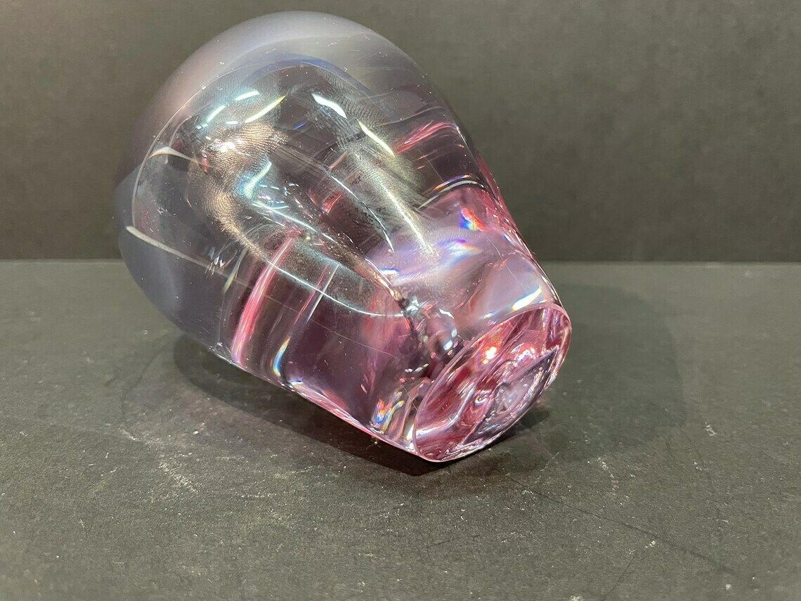 Very Beautiful Violet Glass Vase, Miloslav Klinger For Zelezny Brod Sklo (Zbs), Bohemian Glass, 1960s photo Home Decor