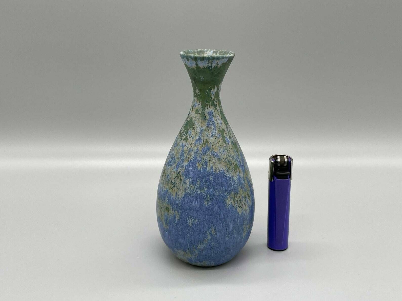 Bruno Karlsson Narrowneck Vase, Stoneware, Ego Atelier, Signed Sweden 1960s photo for sale