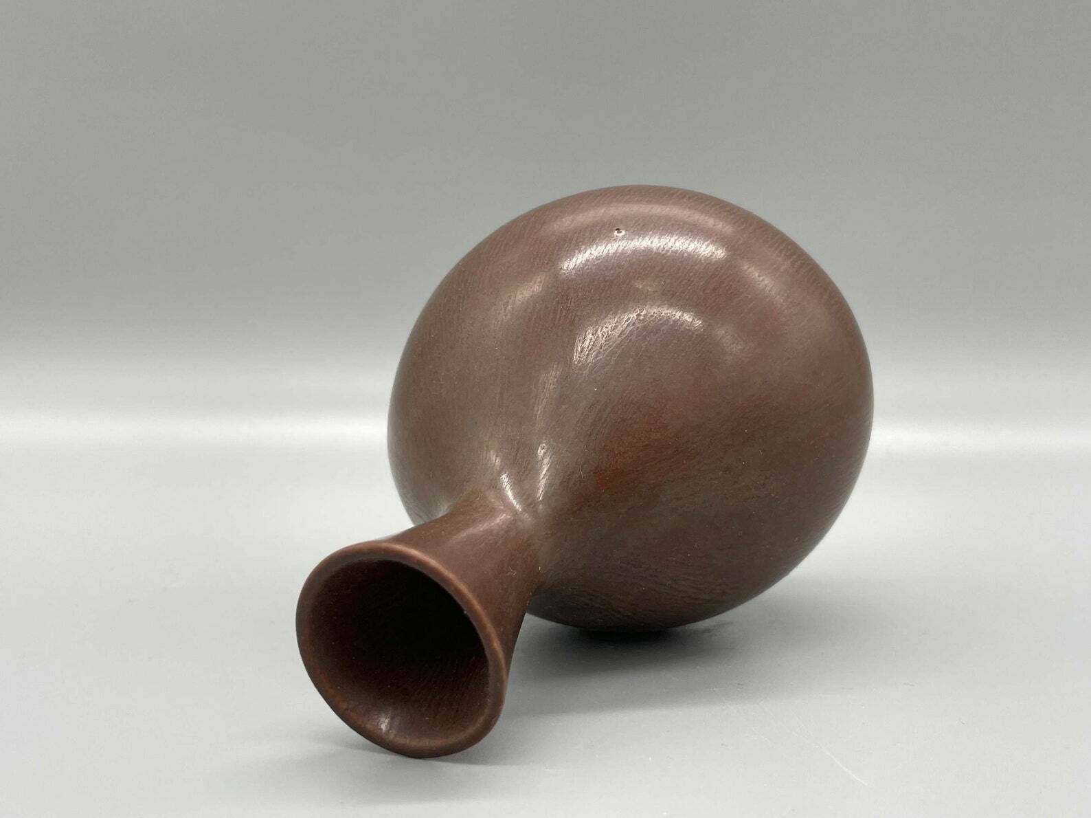 Bruno Karlsson Small Narrow Necked Vase, Stoneware, Sweden 1960s photo Home Decor
