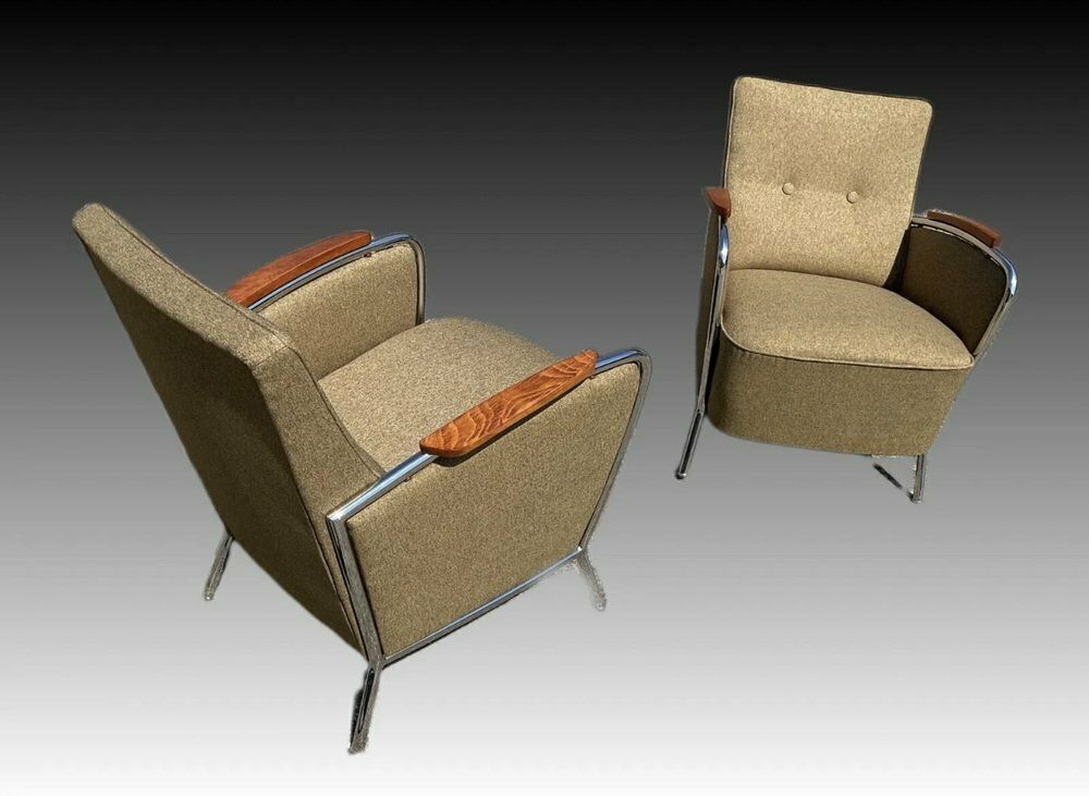 Bauhaus Style Armchairs By Joseph Perestegi, 1960s Set Of 2 photo vintage