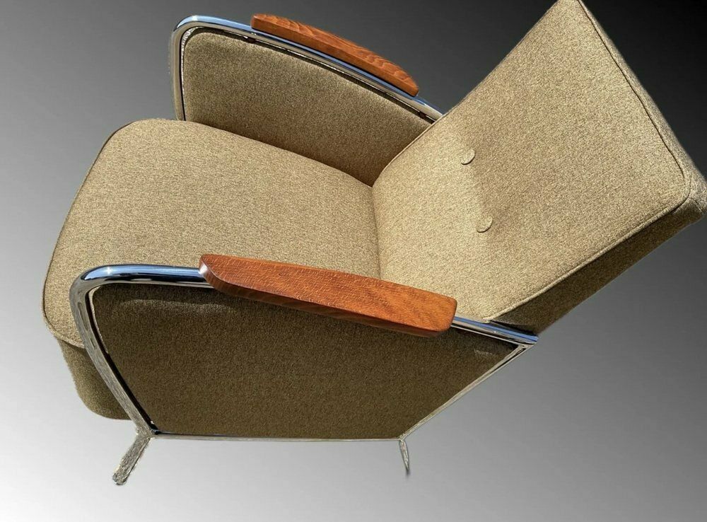 2745.0 Bauhaus Style Armchairs By Joseph Perestegi, 1960s Set Of 2 photo