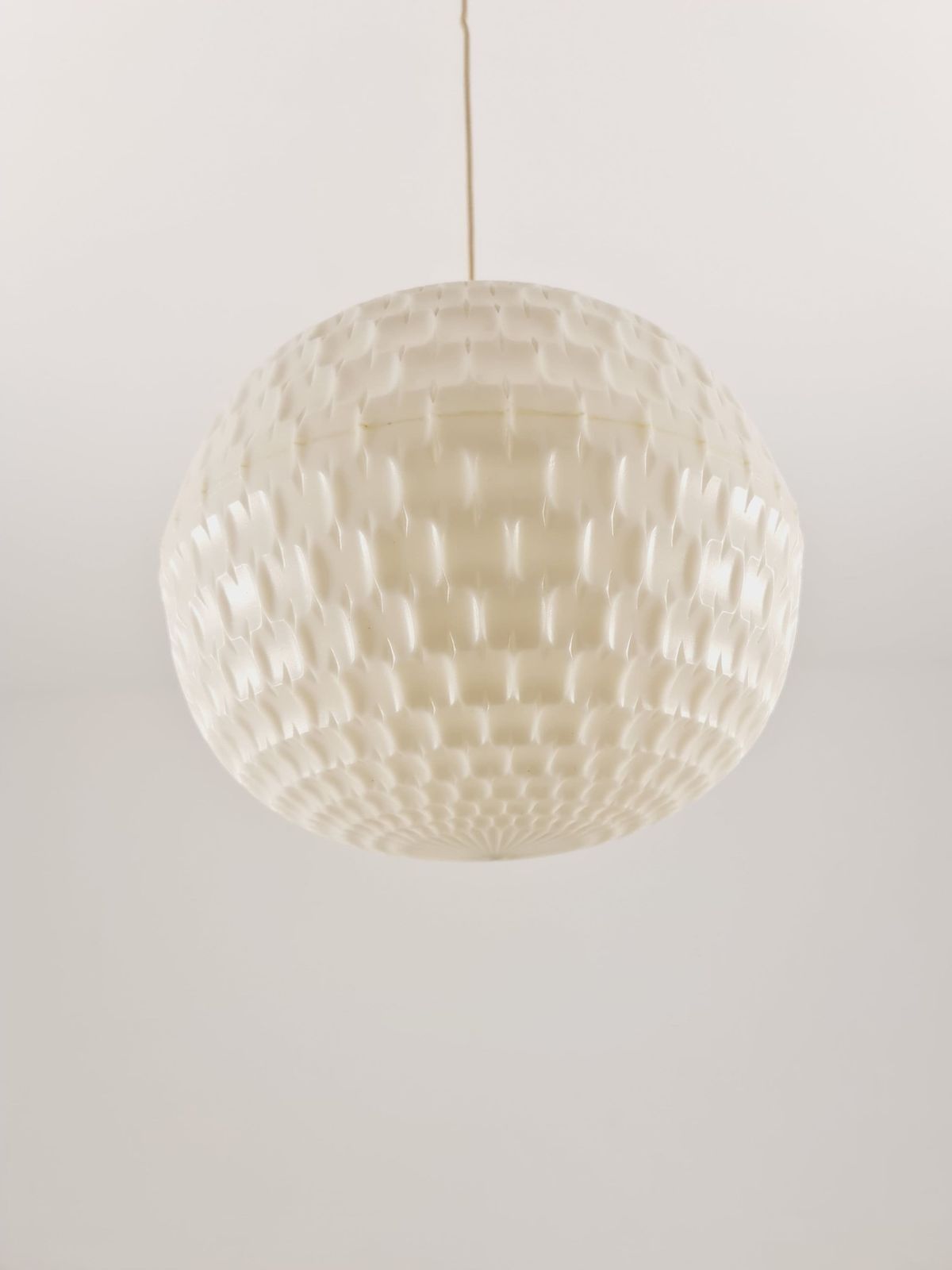 Diamond Pendant Lamp By Aloys Gangkofner, For Erco France, 1970s photo 377.0