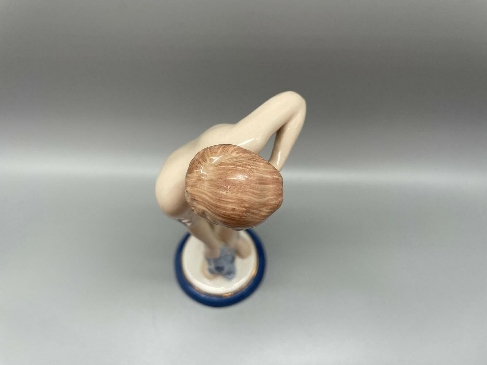 Beautiful Art Deco Nude Figure By Elly Strohbach For Royal Dux, Czechoslovakia, Circa 1935 photo buy
