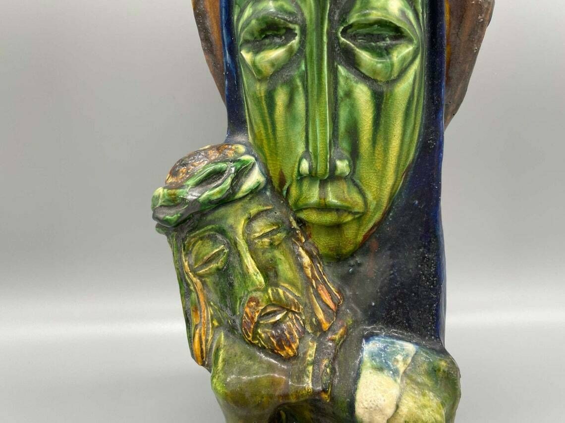Expressionist Depiction Of The Pieta (Vesper Picture) Unique 1930s photo buy