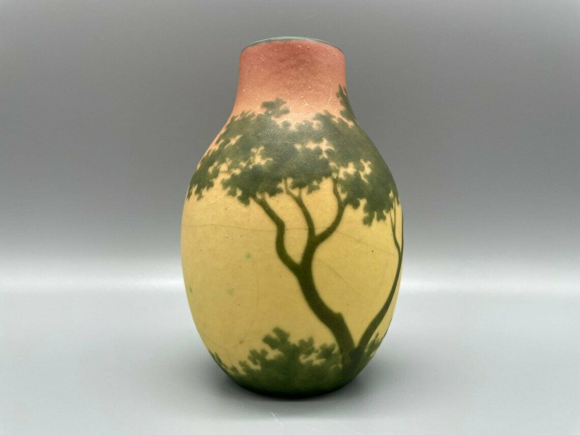 Exceptional Art Nouveau Vase Dawn By Amalric Walter, Nancy, Around 1890