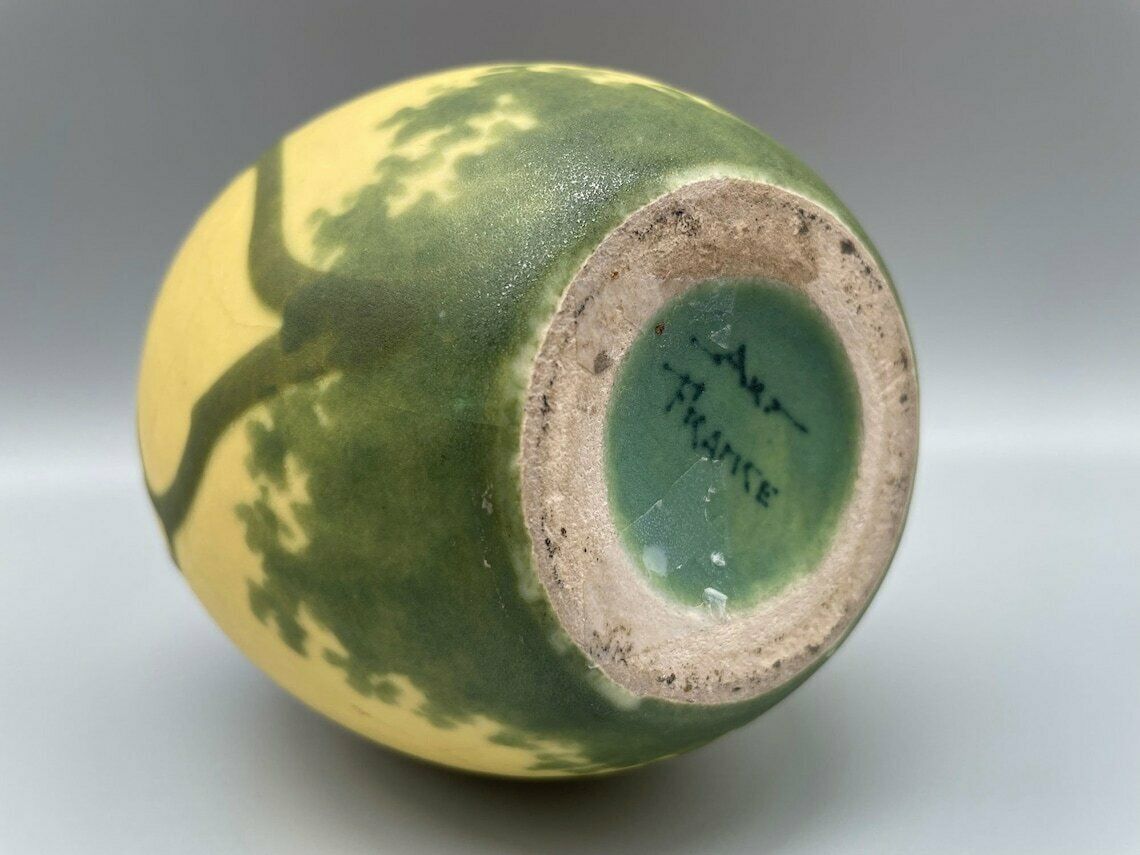 photo furniture Exceptional Art Nouveau Vase Dawn By Amalric Walter, Nancy, Around 1890