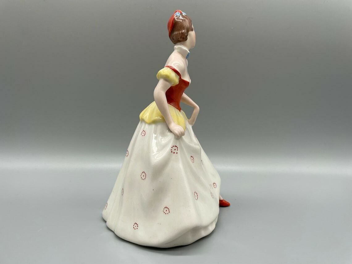 Lady In Biedermer Costume By Royal Dux, Czech Republic Around photo vinterior