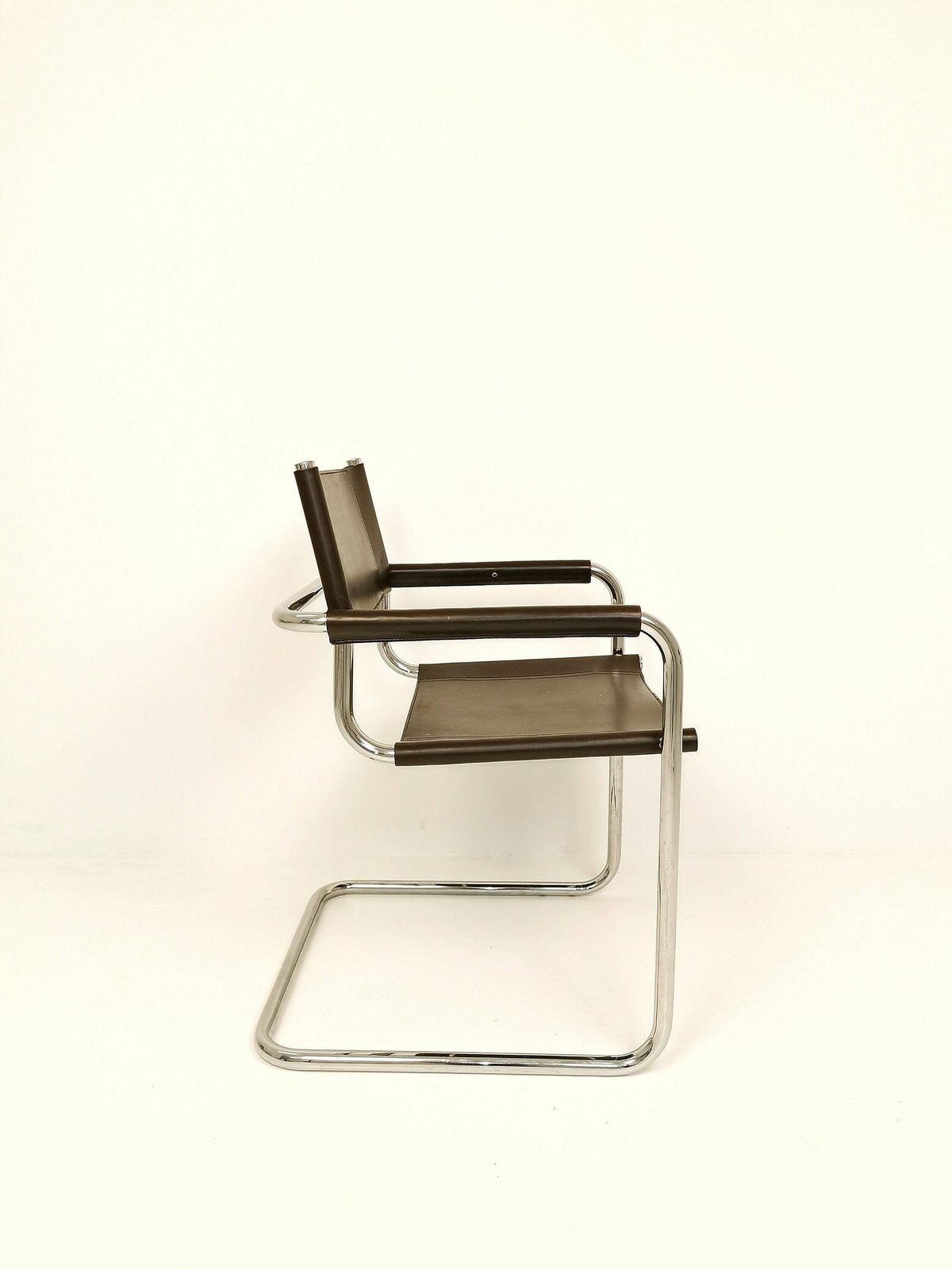 1 Of 6 Braun Mg5 Centro Studi Desk Chair By Mart Stam & Marcel Breuer For Fasem Italy, 1980s photo for sale