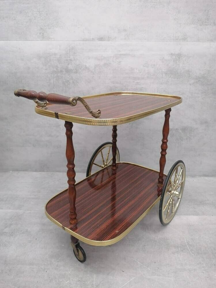 Mid Century Vintage Serving Trolley Bar Tea Service Trolley 1960s photo vinterior