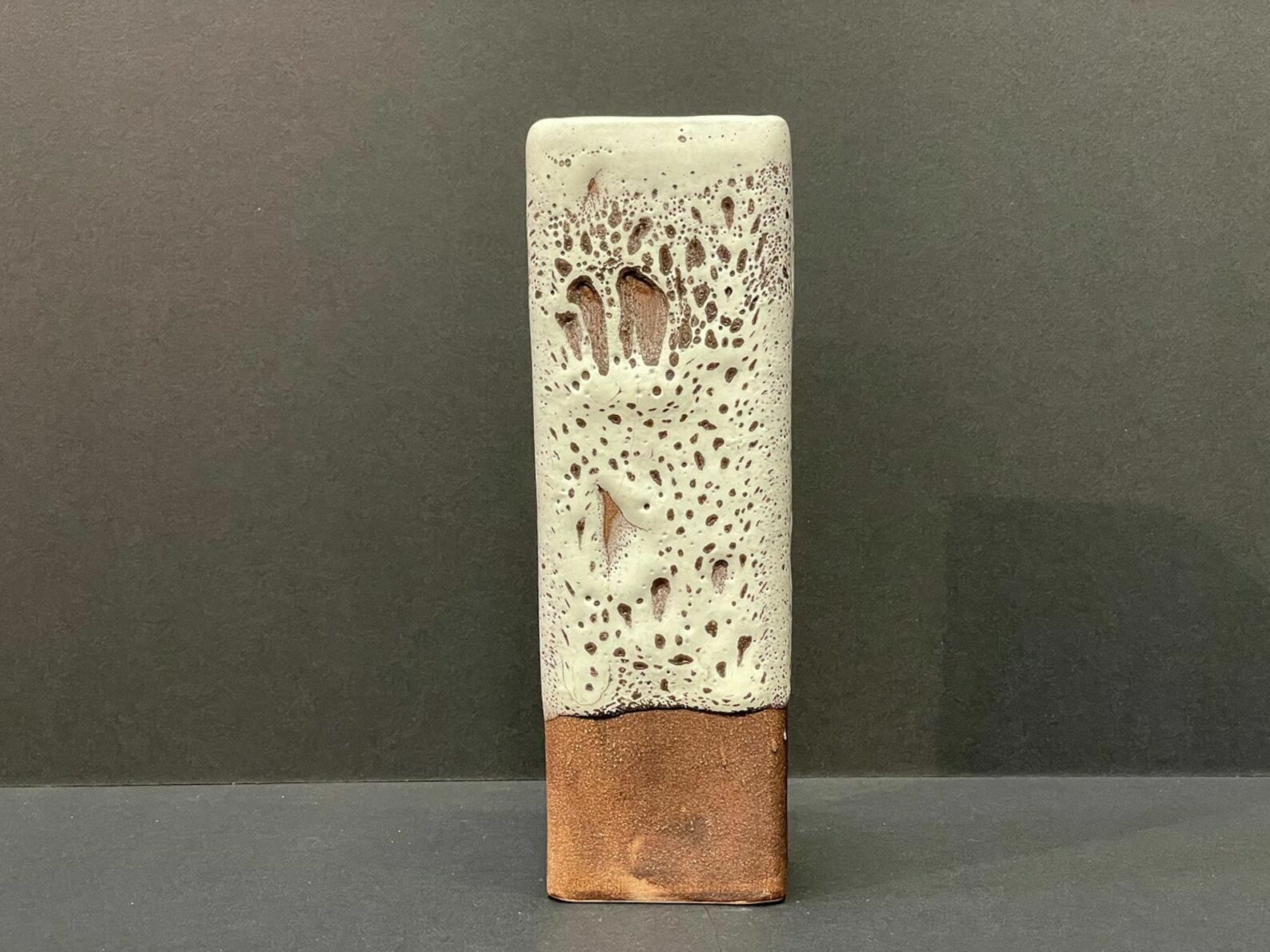Emons & Söhne Ceramic Fat Lava Vase Signs West German Art Ceramics