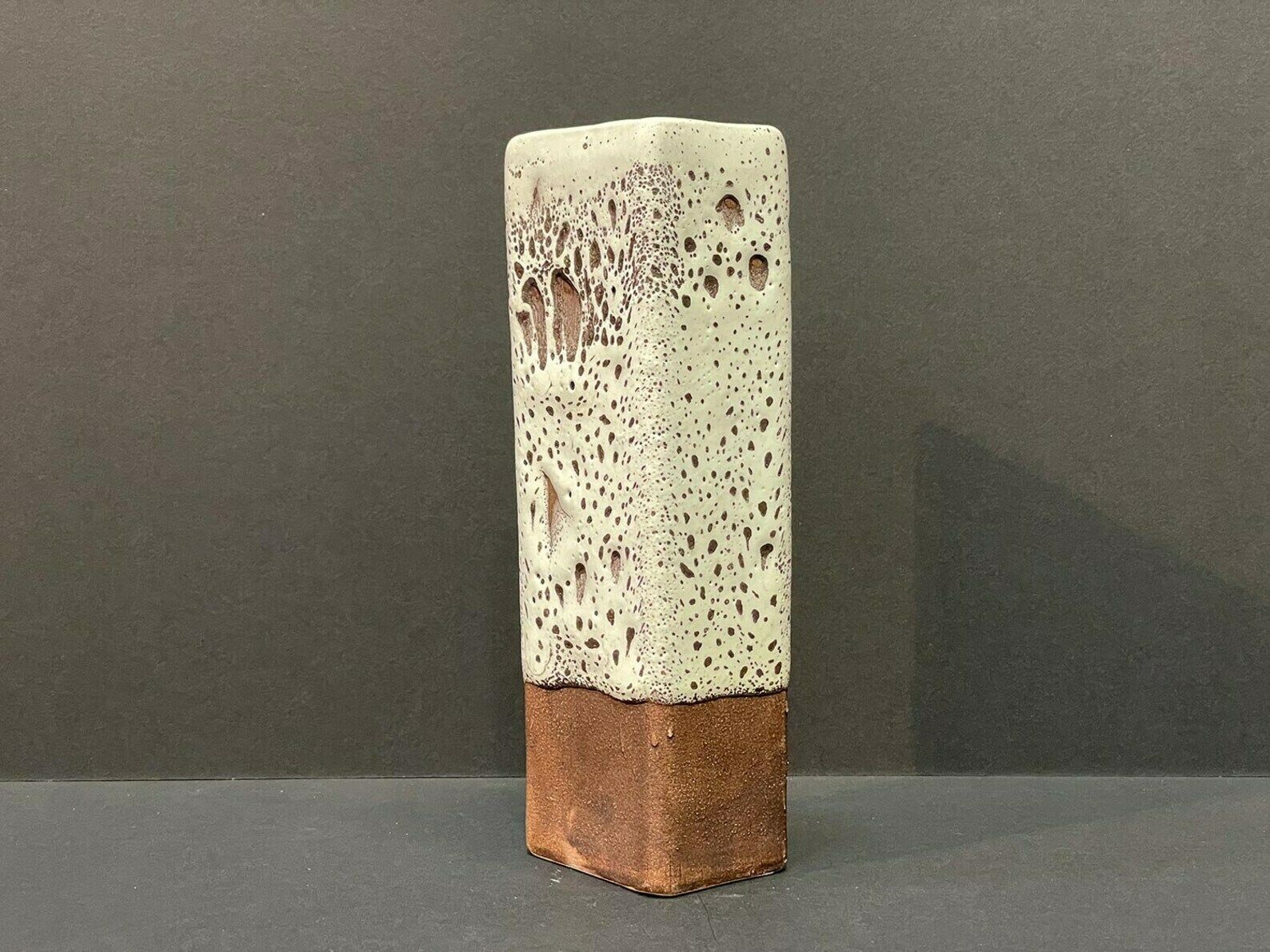Emons & Söhne Ceramic Fat Lava Vase Signs West German Art Ceramics photo Home Decor