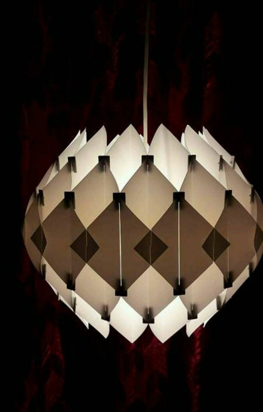 Butterfly Pendant Lamp, Designed In 1968 By The Danish Designer Lars Schiøler For Hoyrup Denmark