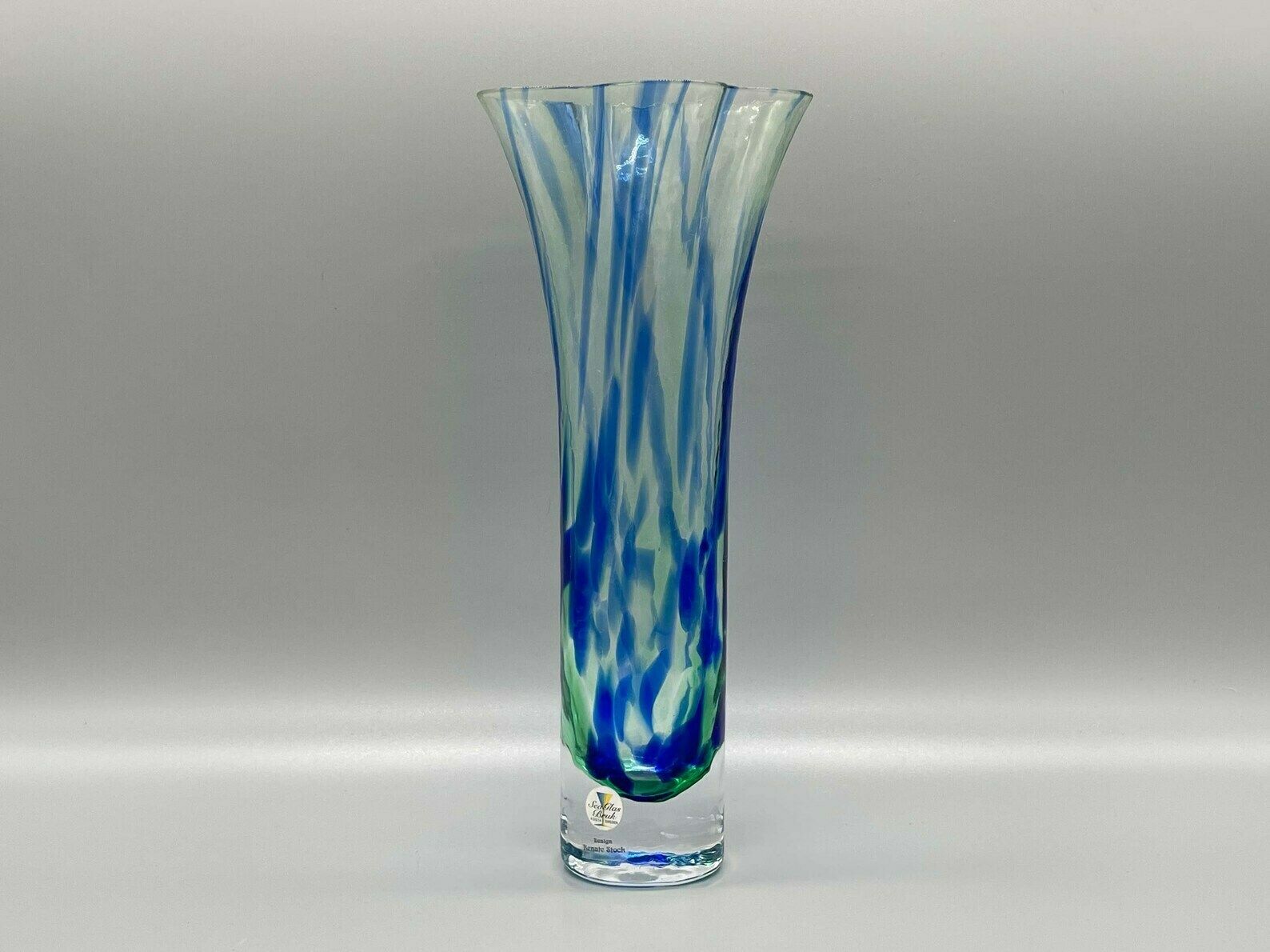 Kosta Glasbruk Vase, Renate Stock, Sweden, 1950s Vintage