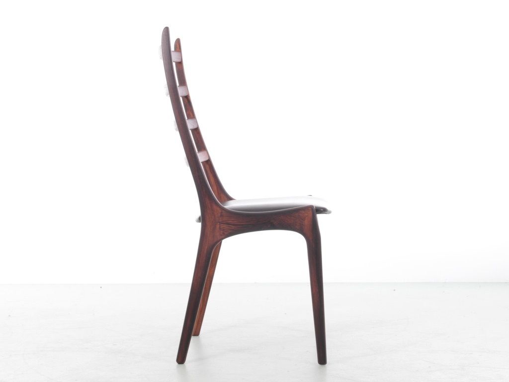 Mid Century Modern Scandinavian Set Of 4 Rosewood Chairs By Henning Kjærnulf. photo furniture