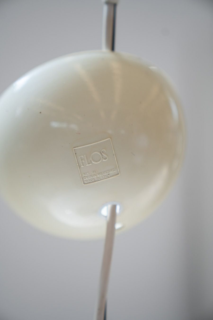 Title Black And White Ceiling Lamp By Pier Giacomo And Achille Castiglioni For Flos, 1965 photo for sale