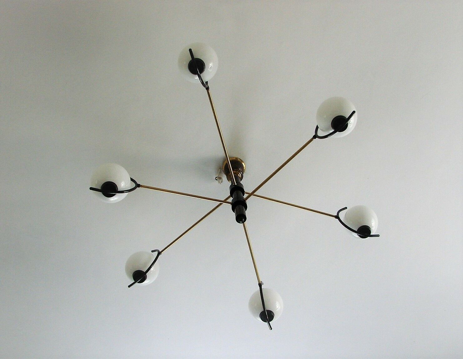 A Chandelier In The Style Of Stilnovo, 1960s. photo for sale