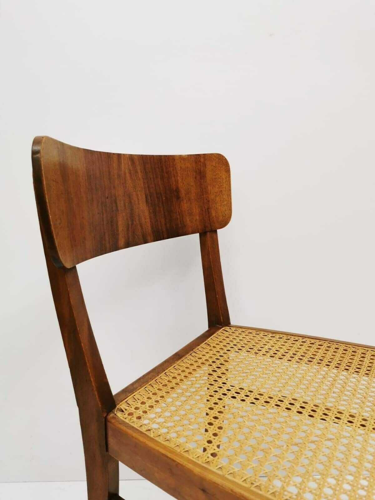 Rattan Wooden Chair Austria 1960s photo for sale