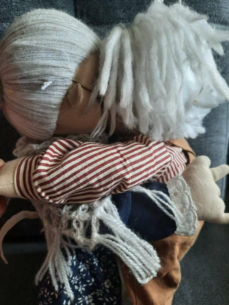 Oma Granny Grandma & Opa Grandpa Vintage Dolls Set photo vintage