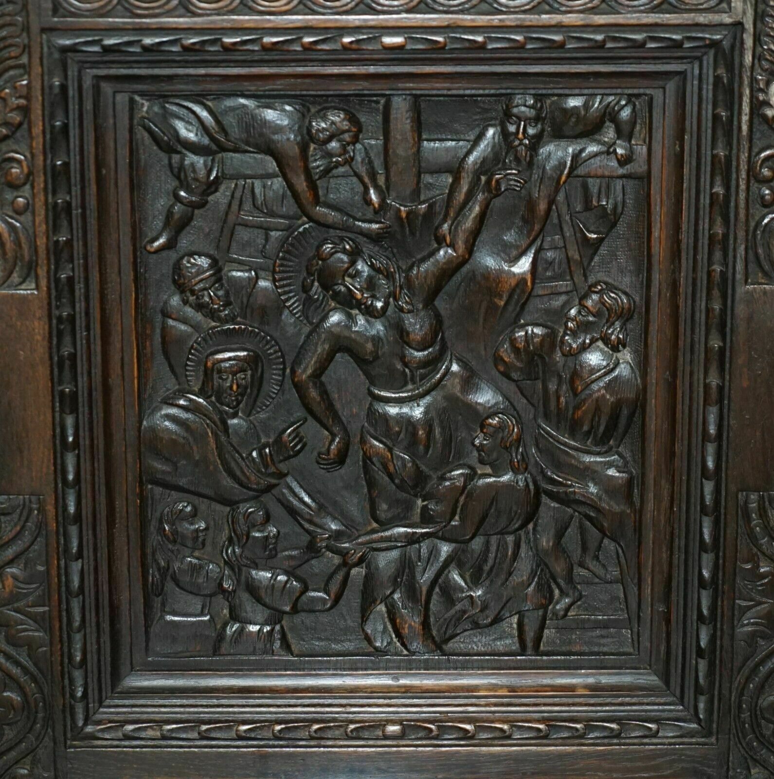 photo furniture Antique Exceptionally Rare 1686 Dated Wainscot Armchair Northern England Oak
