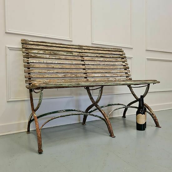 Antique French Garden Bench C1880 Free Delivery Eng/Wales photo 525.0