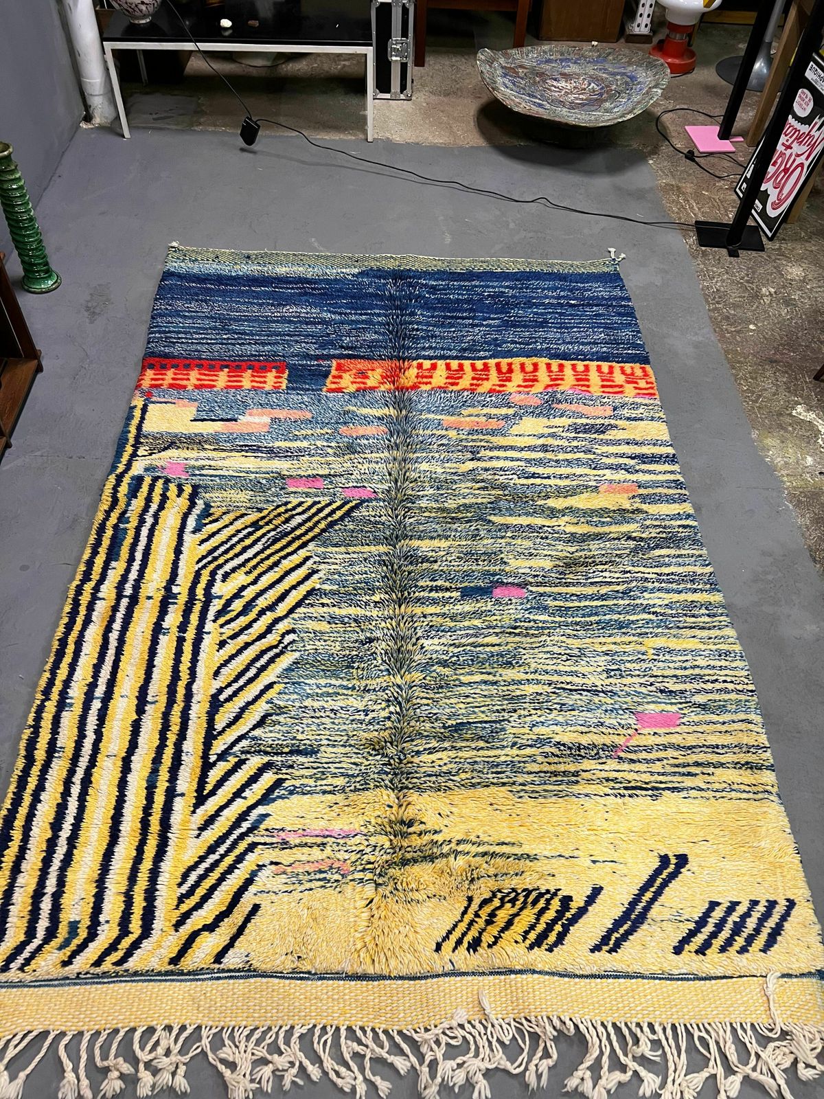 photo furniture Beni Ourain Berber Rug In Lambswool