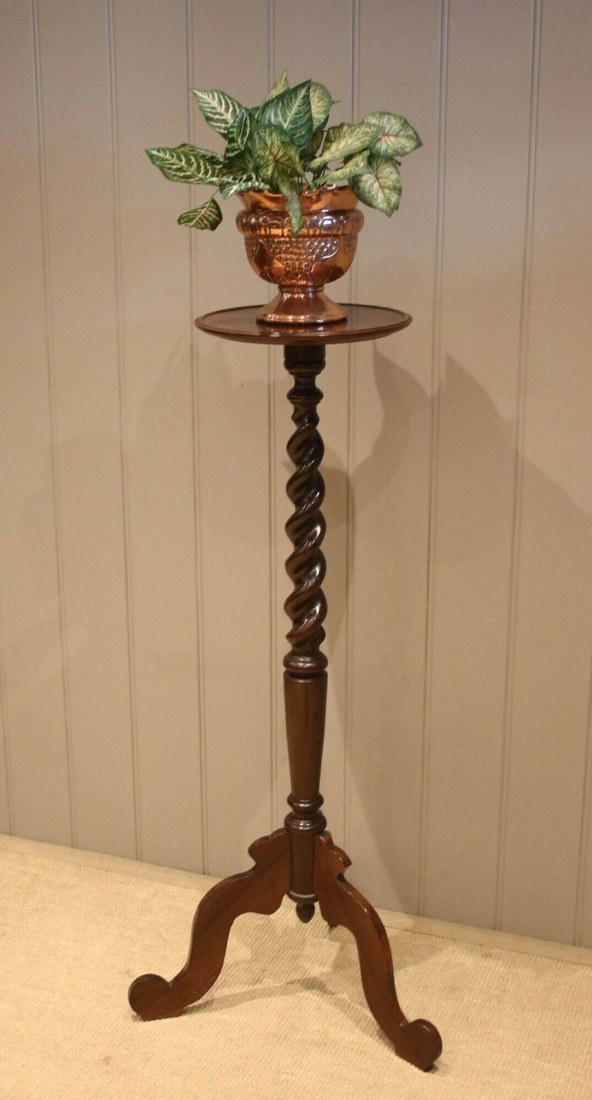 Late 19th Century Walnut Jardiniere Stand photo vintage