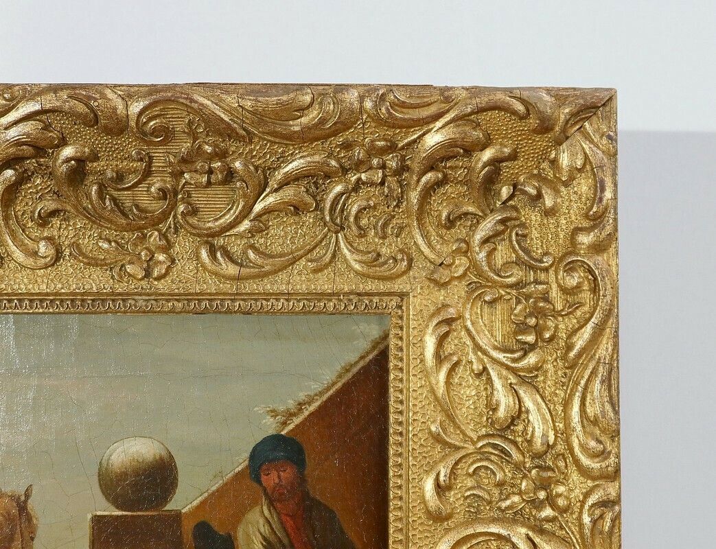 Art Pair Of “Spanish Scenes” Paintings – Mid 19th Century photo