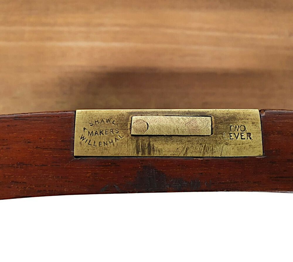 A Very Fine Edwardian Leather Top Kidney Shaped Desk photo vintage