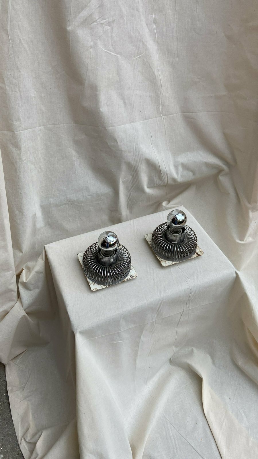 Pair Of Vintage Wall Lamps By Andrea Lazzari For Morisini, Italy 1960 photo Lighting
