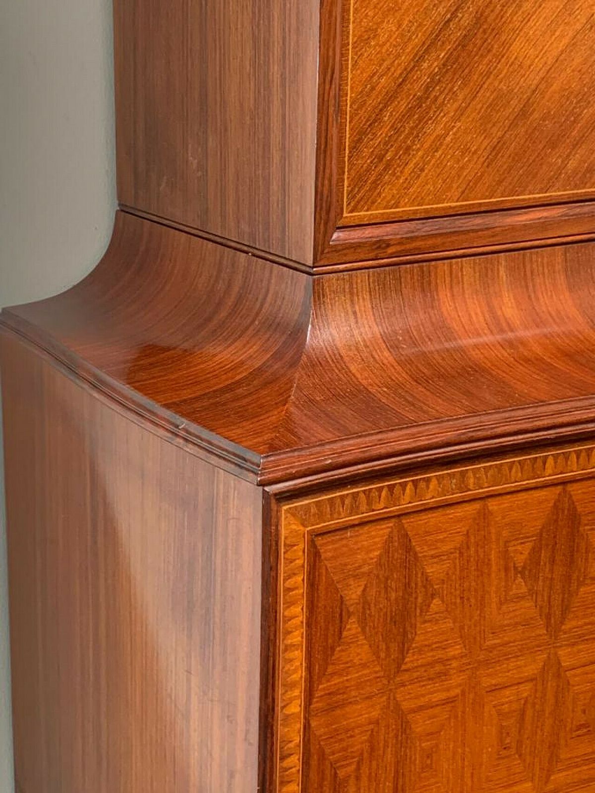 5119.92 Sideboard With Showcase By Paolo Buffa For La Permanente Mobili Cantù, 1950s photo
