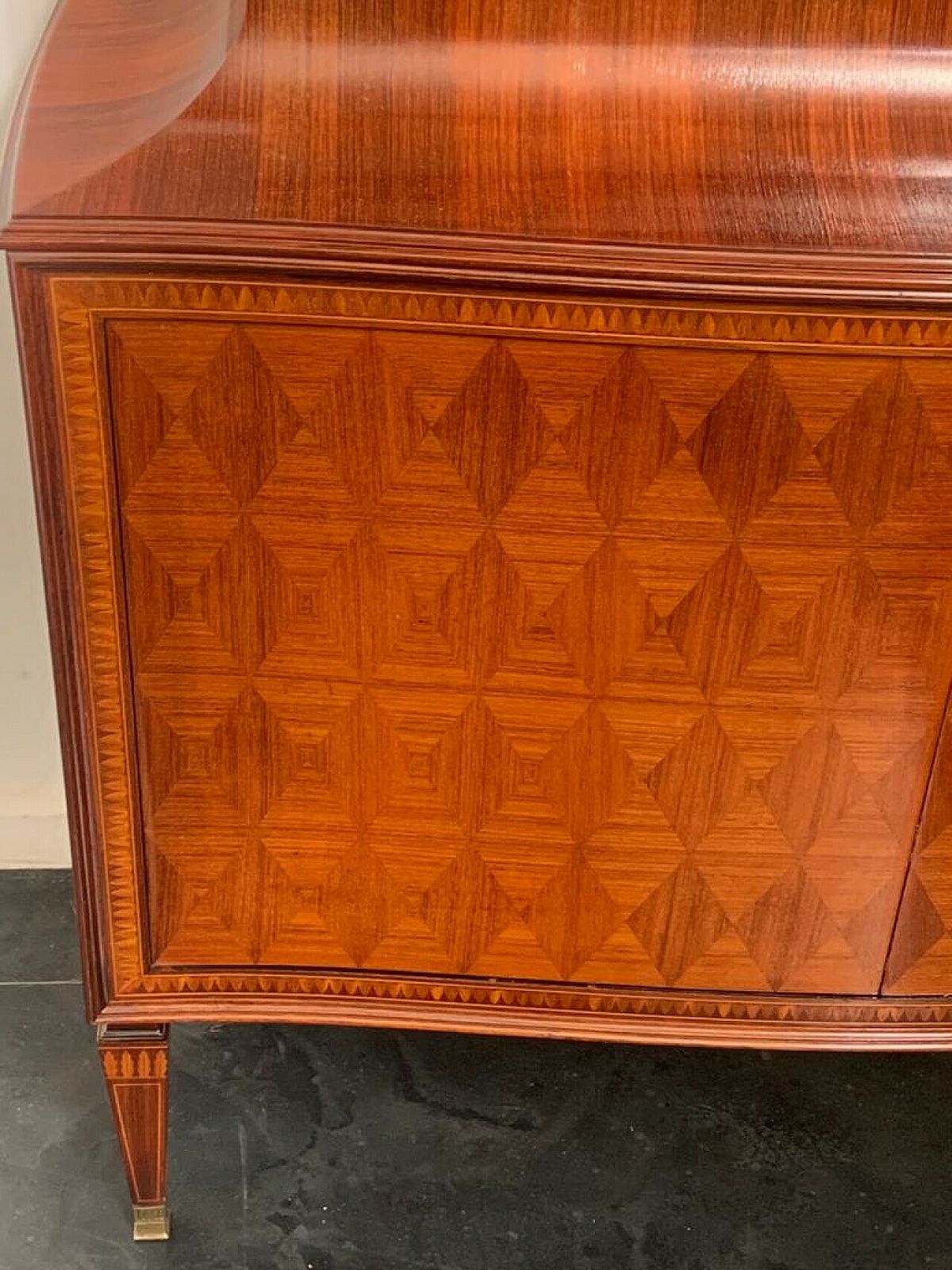 photo vinterior Sideboard With Showcase By Paolo Buffa For La Permanente Mobili Cantù, 1950s