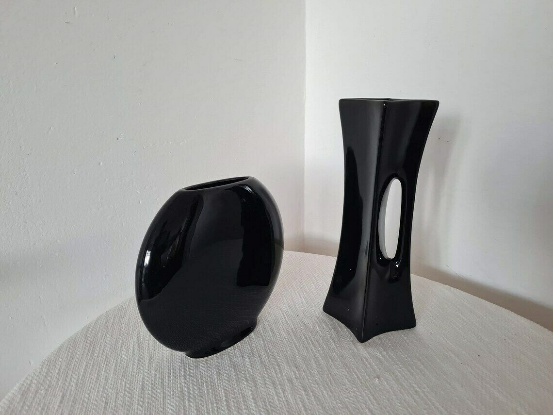 photo for sale Vintage Memphis Milano Style Ceramic Vase 90s
