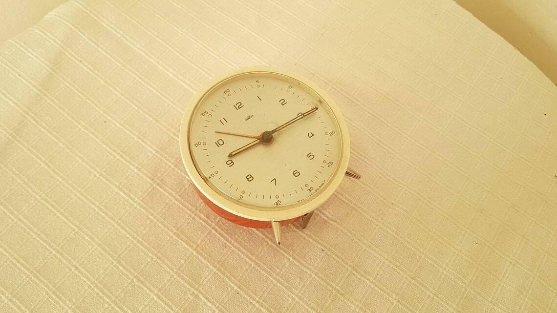 photo furniture Vintage Mechanical Alarm Clock Prim Czechoslovakia 60s