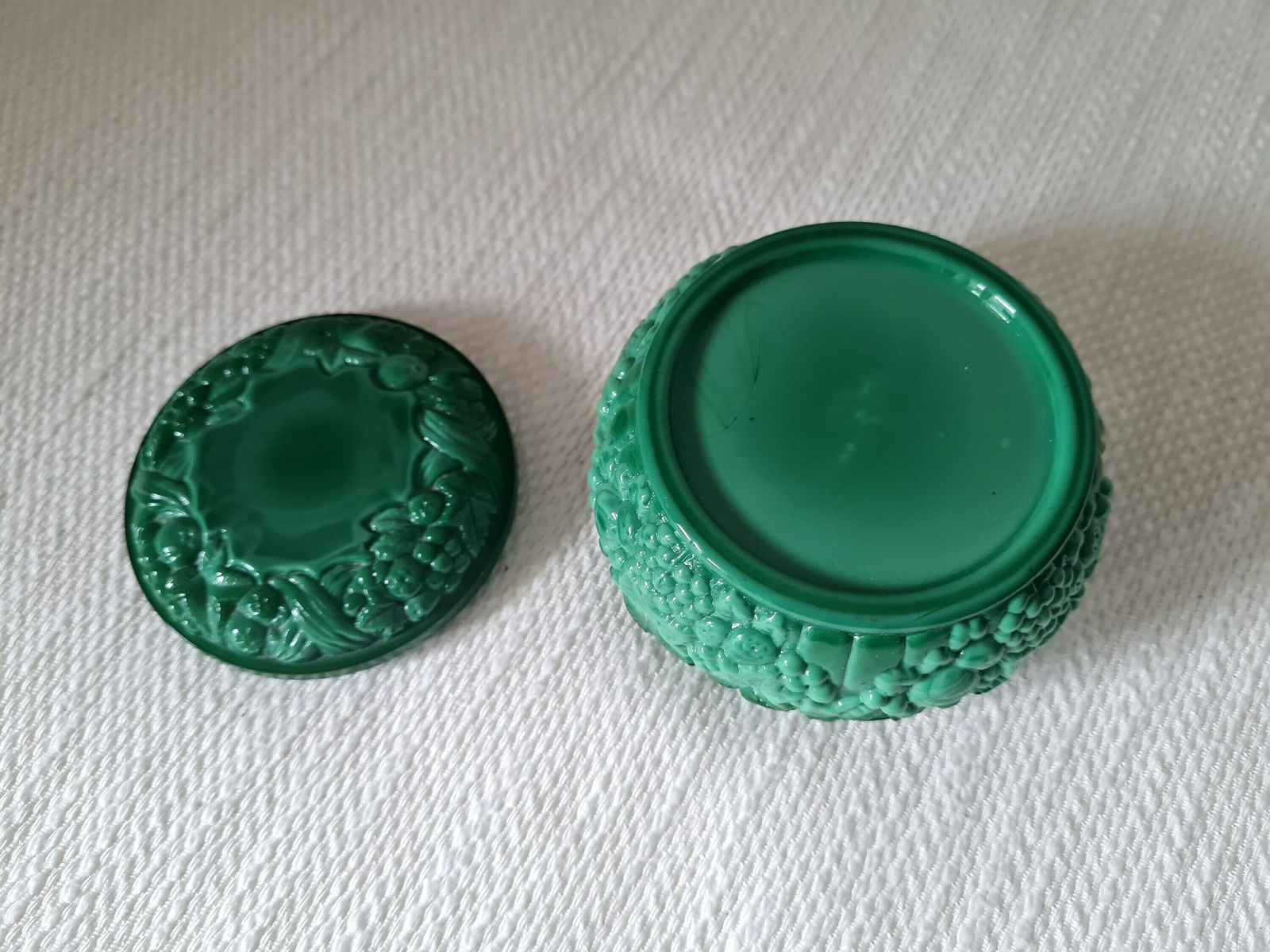 Boheems Tsjechisch Art Deco Glazen Sieradendoos Schlevogt Ingrid – Uitstekende Staat photo 84.0