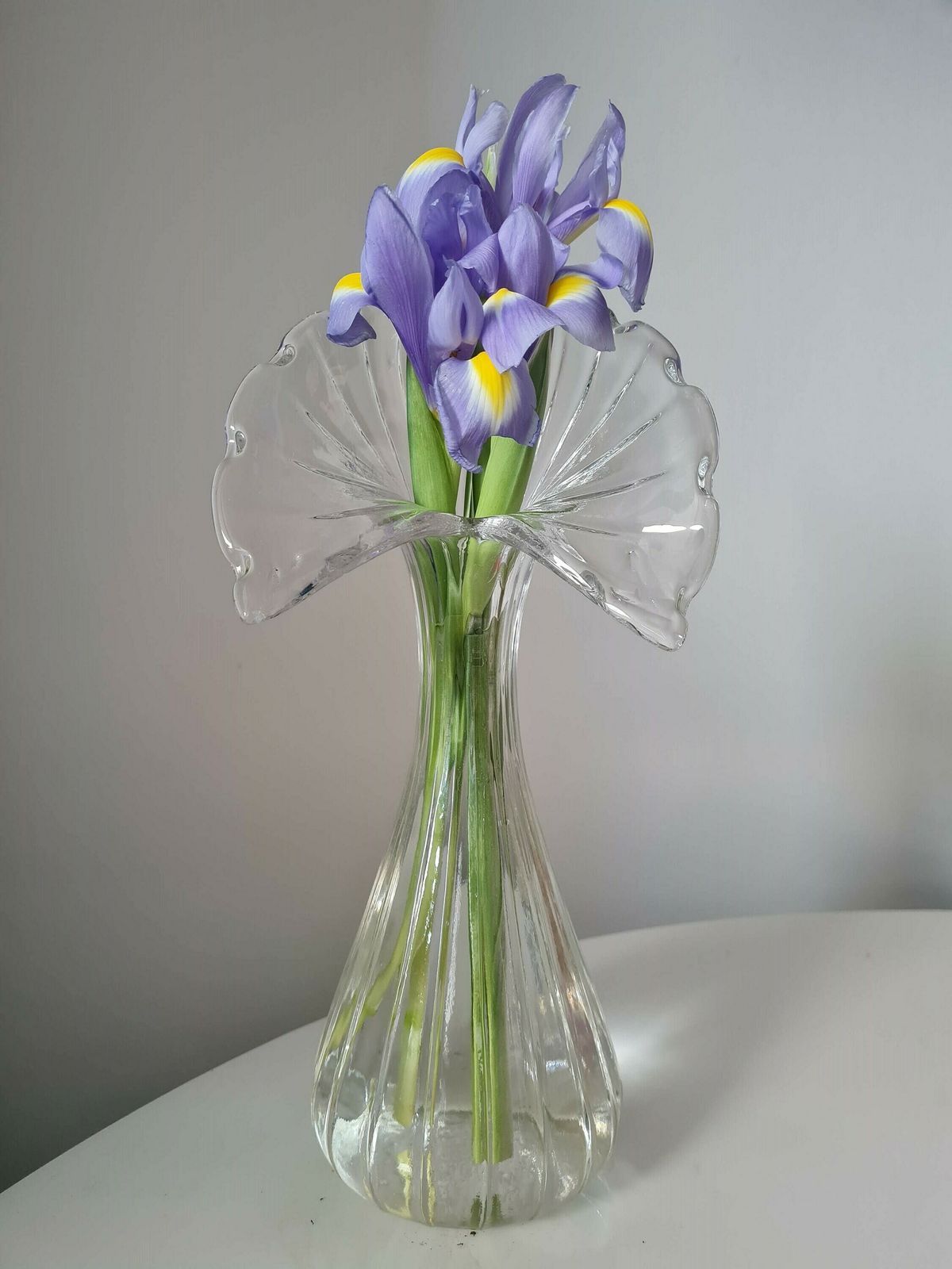 photo furniture Vintage Lovely Bohemian Glass Vase
