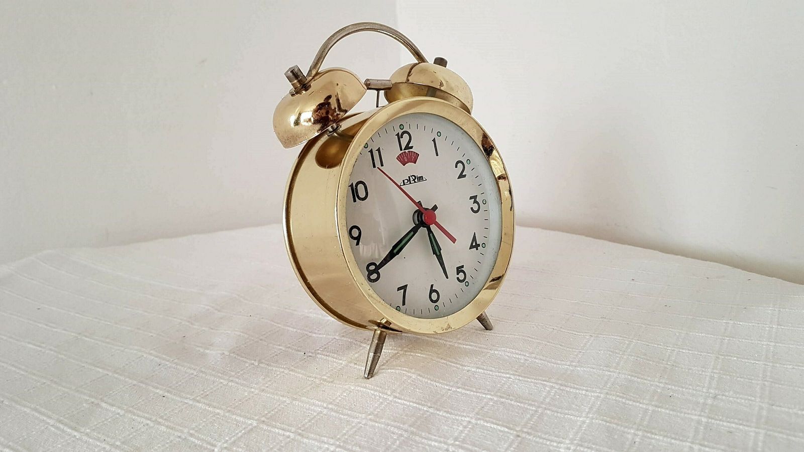 Vintage Mechanische Wekker Prim Tsjecho Slowakije Jaren 60 photo vinterior