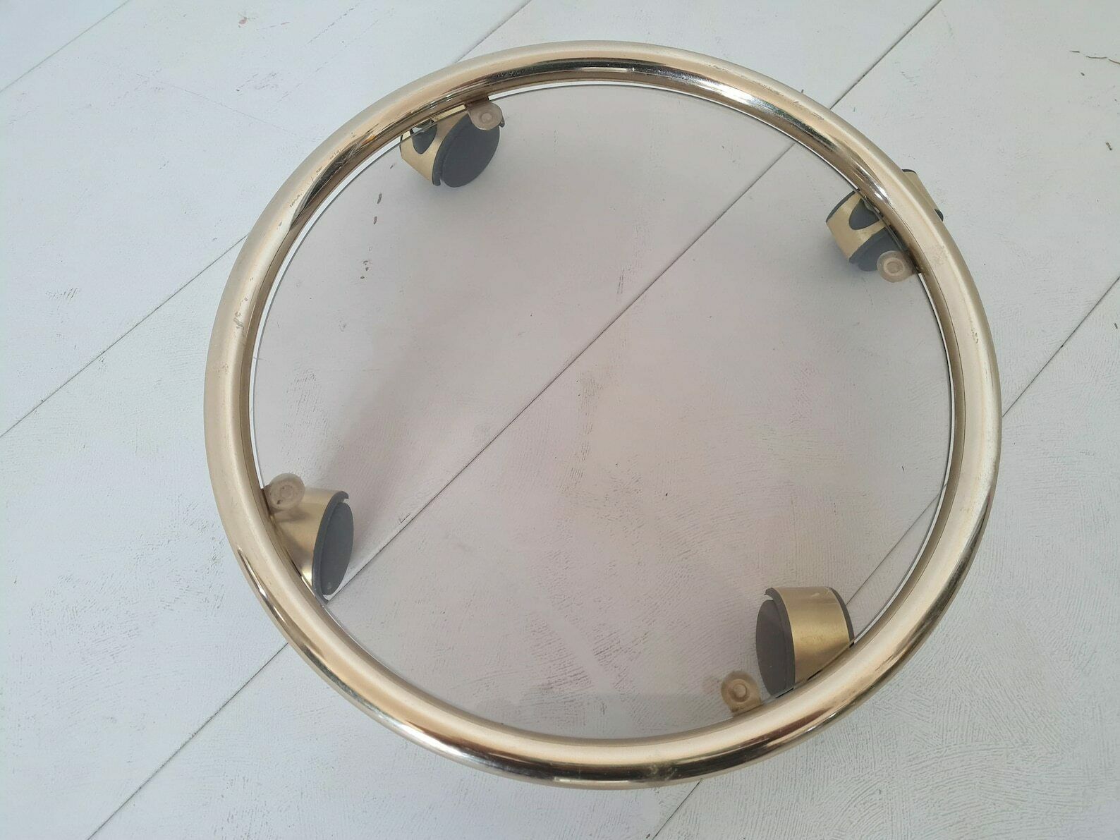 Vintage Mid Century Hollywood Regency Floor Flower Stand On Wheels photo furniture