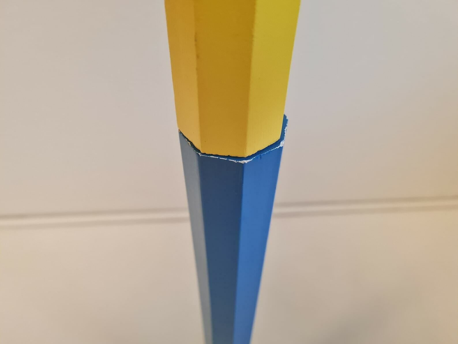 Vintage Pop Art Memphis Milano Style Floor Standing Pencil Coat Rack photo buy