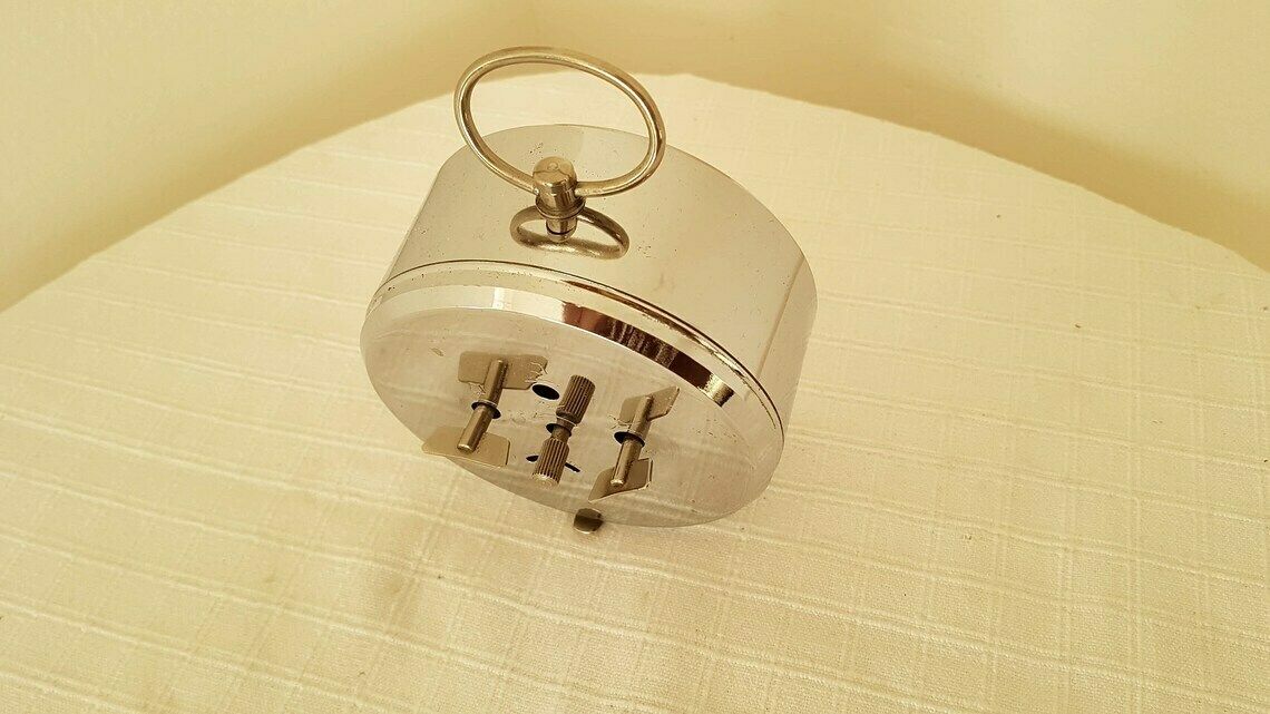 Vintage Mechanical Alarm Clock Prim Czechoslovakia 80s photo buy