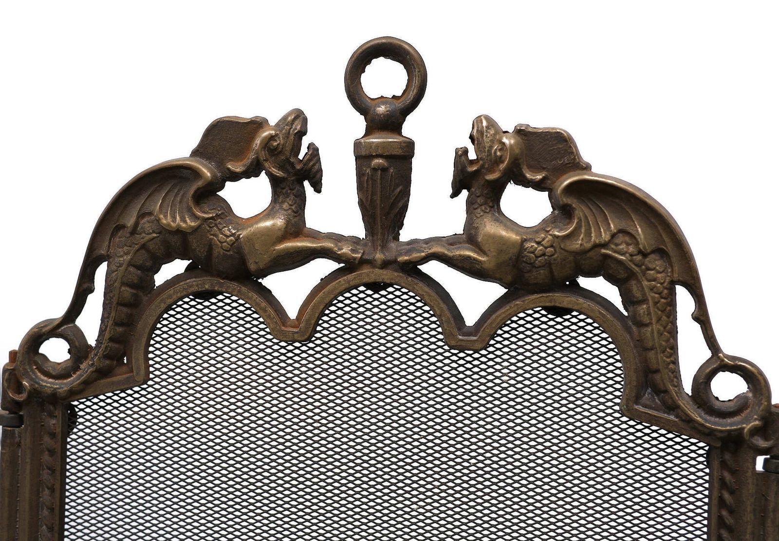 Antique Griffin, Folding Firescreen England photo 984.0