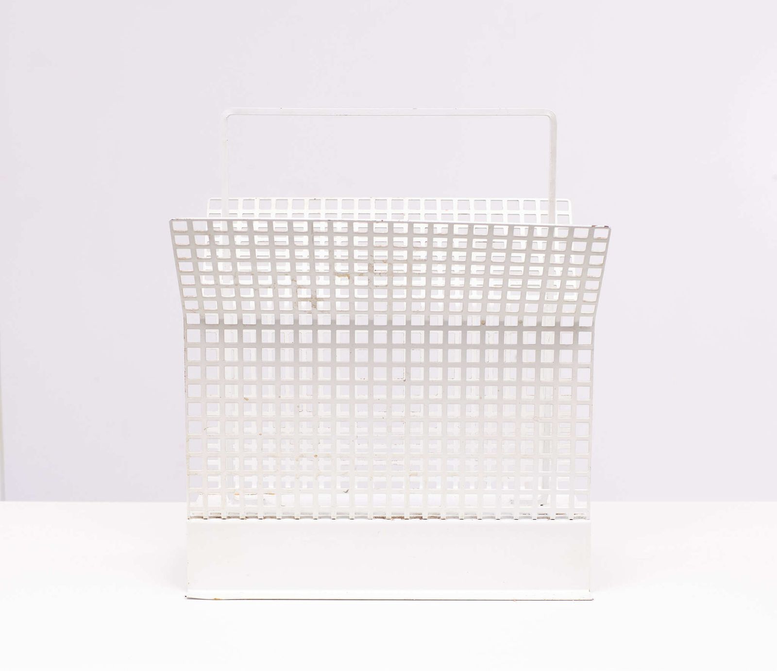 Perforated Metal News Paper Rack, 1960s, France photo Home Decor